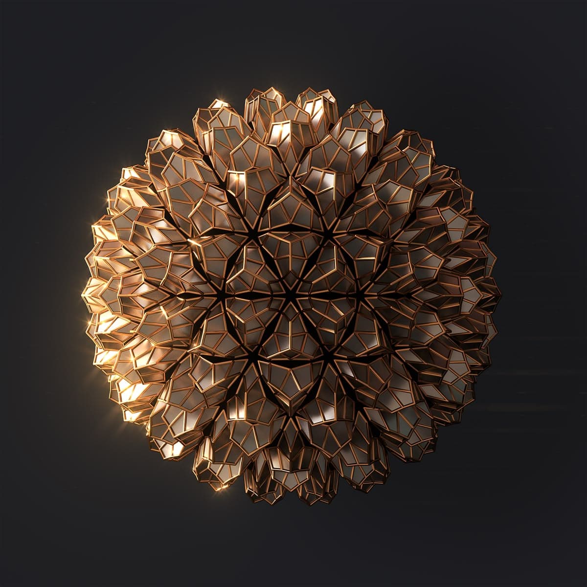 Abstract Geometry Gold