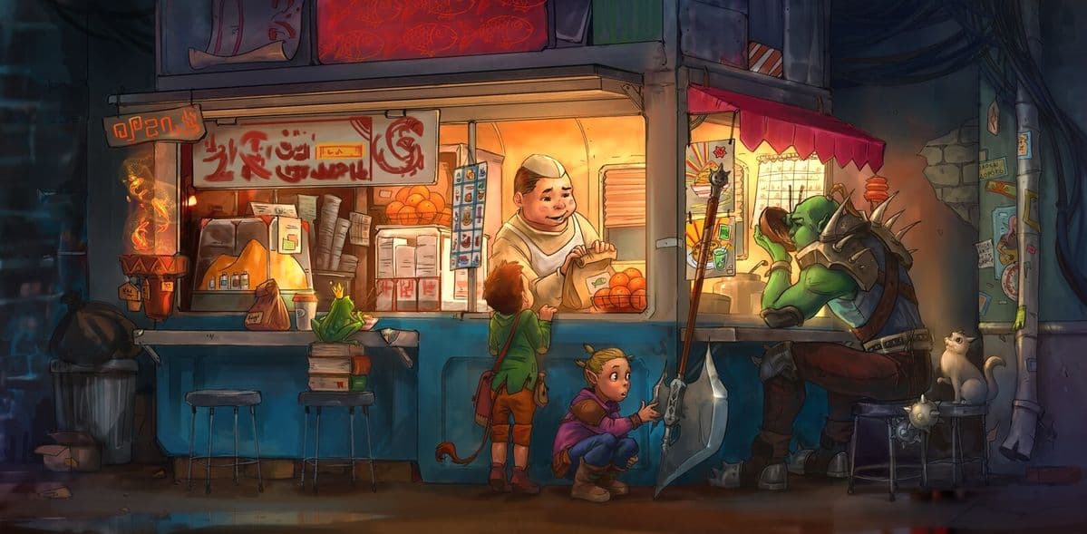 Cyberpunk Street Food